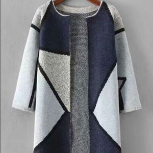 Geo pattern cardigan *never worn*
